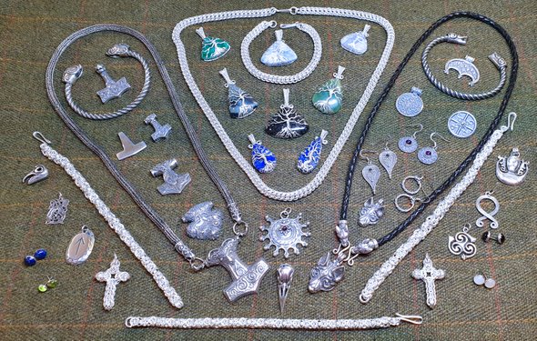 A Small Selection from the Pagan Silver Jewellery Range
