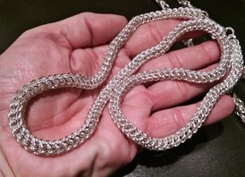 Pagan Silver Persian Chain Maille Chain